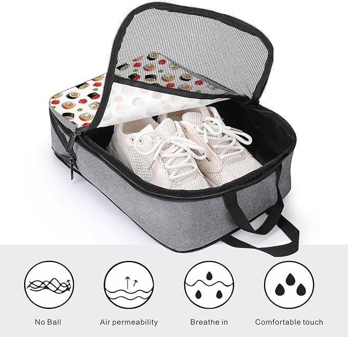 Dust-Proof Travel Shoe Bag Sushi Food Sneakers Packing Organizer Portable Shoe Packing Bag Travel Essentials