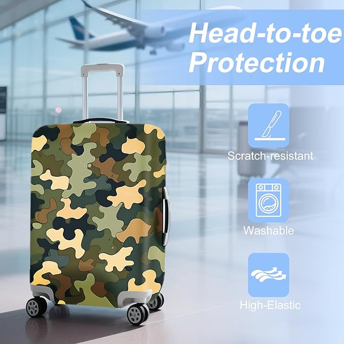 ANNA QUEEN Travel Luggage Cover Suitcase Protector Suitcase Cover Anti-Scratch,Stretchable Bag Cover Washable Durable Polyester
