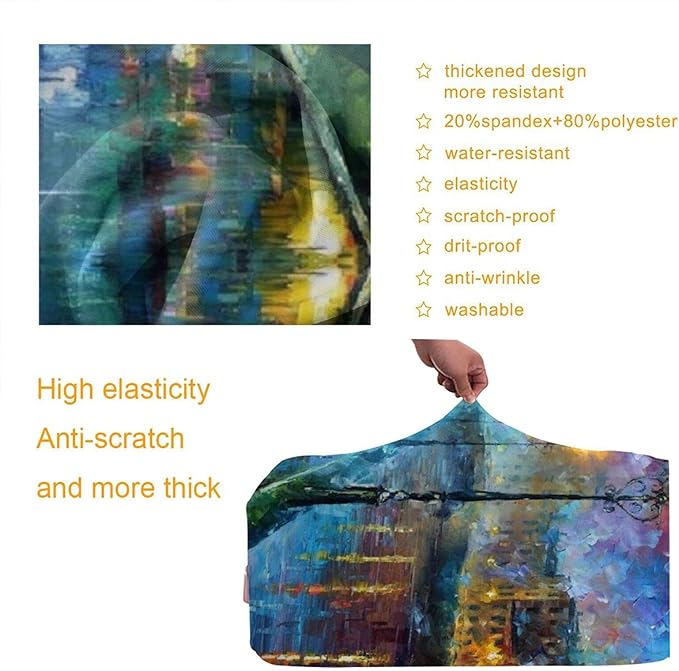 Personalized Luggage Suitcase Cover With Photo Dog Cat, Picture Custom Suitcase Cover, Custom Luggage Cover,[5 Backgrounds], (L (for 25--28 inch luggage))