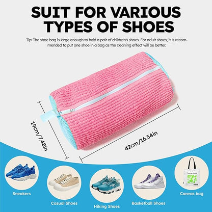 Shoe Washing Machine Bag: Shoe Bag for Washing Machine - Reusable Shoe Cleaning Bag for Sneaker Tennis Shoes Unstain Cleaner Kit
