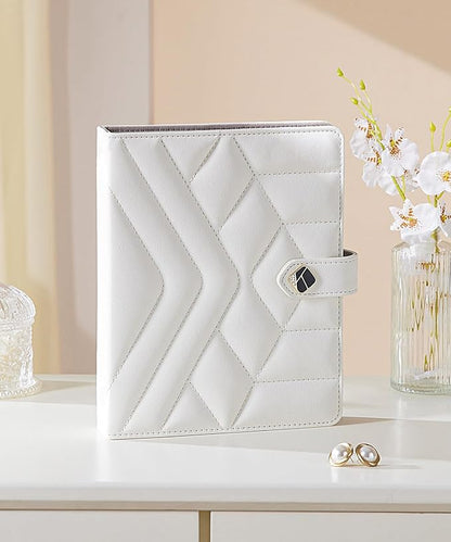 Homde Women Travel Jewelry Box: Traveling Organizer for Ring Necklace Bracelet - Storage Book with Plastic Pouches - Christmas Gifts for Friend Sister Mother