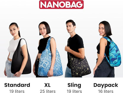 Nanobag Ultra-Lightweight Foldable Backpack for Traveling and Compact Mini Hiking Pack for Men & Women, Reusable Collapsible