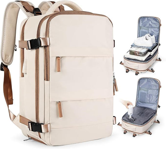 coofay Vacuum Backpack Travel with Pump Vacpack Travel Backpack with Vacuum System Mochila de Viaje Compresion al Vacio Easyvacpack Airbag Backpacks for Traveling Carry on Luggage