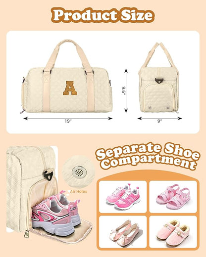 Birthday Gifts for Women Girls Duffle Bag: Letter Carry on bags, Dance Cheer bag Sports for Girl, Kid Gymnastics Bags, Birthday Gifts for Women Girl Kids Teens Mom