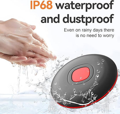 Air Tracker Tags for Android or iOS, Dual System Smart Bluetooth Tags, Find My or Google'S Find Hub App, Keys Finder and Item Locator, Waterproof Luggage Tracker for Keys, Wallets, Bags