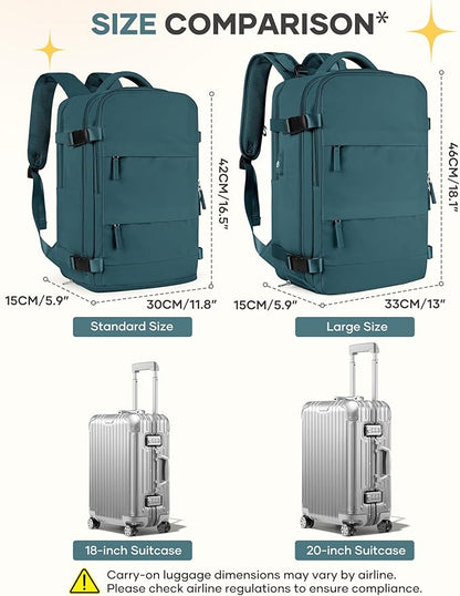 Travel Backpack For Women Men Airline Approved Carry On Backpack Flight Approved Waterproof Sports Luggage Backpack Casual Daypack Small Hiking Backpack