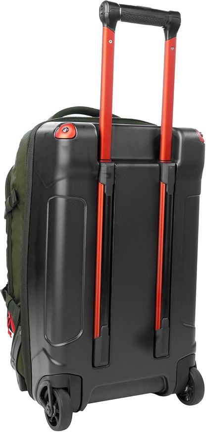 Eddie Bauer Expedition Rolling Duffel Bag with Wheels | Travel | Carry-On | Luggage | Rugged | Durable - Dark Thyme, 22"