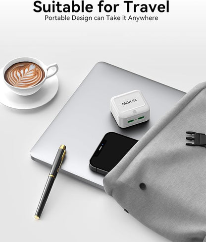 USB C Wall Charger, 40W Fast Charger Type C Charging Block Dual Port GaN+ PD Power Adapter with Foldable Plug USB C Charger Block Cube for iPhone 17 16 15 14 13 12 11 Pro Max XR XS, iPad, Samsung