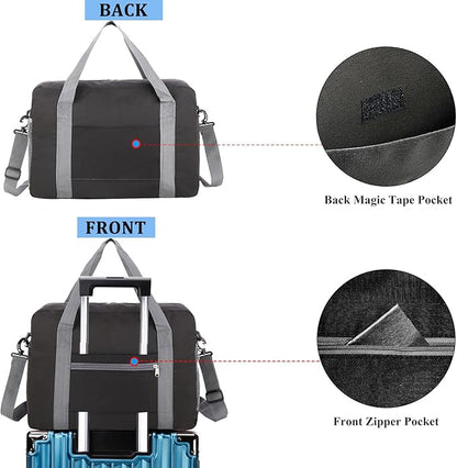 For Spirit Airlines Personal Item Bag 18x14x8 with Wet Pocket Foldable Travel Duffel Bag Underseat Carry on for Men & Women