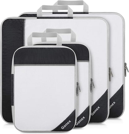Compression Packing Cubes, Gonex Extensible Storage Mesh Bags Organizers