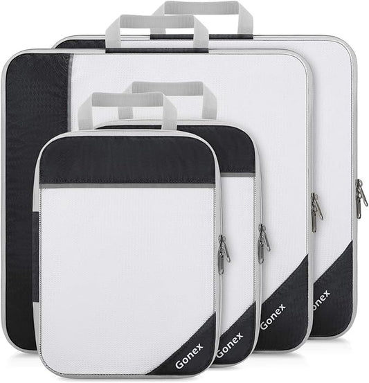 Compression Packing Cubes, Gonex Extensible Storage Mesh Bags Organizers