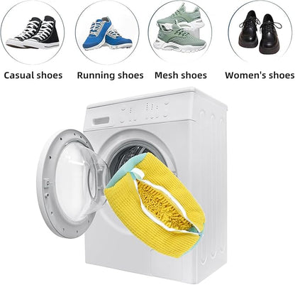 2-Packs Shoe Washing Bag for Washing Machine,Laundry Shoe Bag for Washer and Dryer Reusable Shoe Cleaning Bag