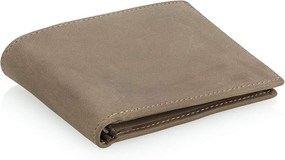 Stealth Mode Leather Bifold Wallet for Men With ID Window and RFID Blocking
