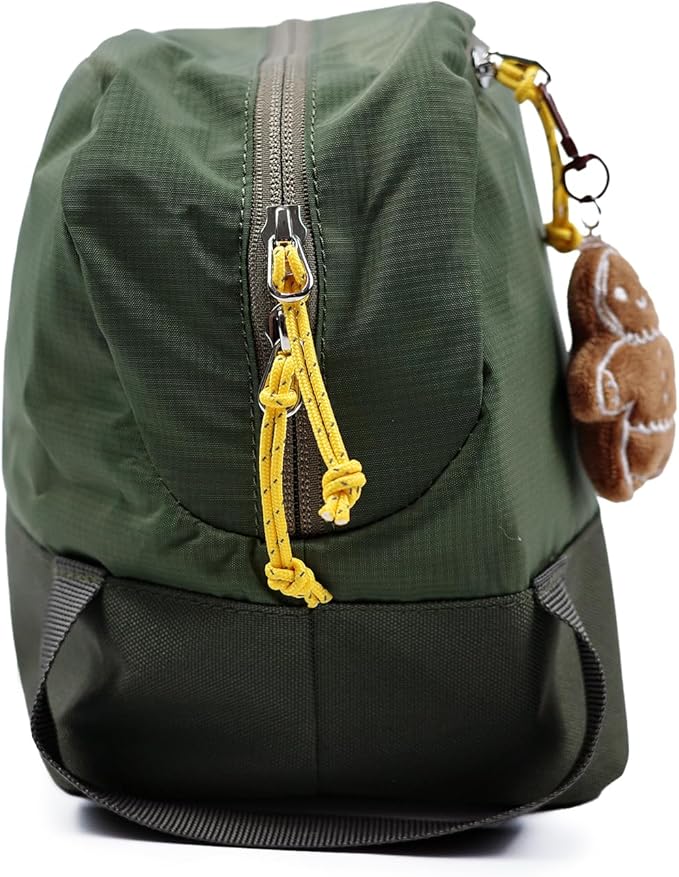 Travel Toiletry Bag 8L, Large Packing Cube with Waterproof TPU Wet/Dry Compartment (Christmas Edition)