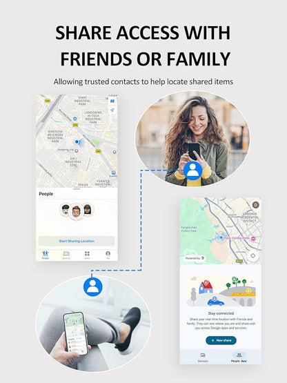 Wallet Tracker Card for Apple & Android, Find My Credit Card Tracker for Wallet, Luggage, Passport, Rechargeable Tracking Card Works with Apple Find My & Google's Find Hub (Black, 1 Pack)