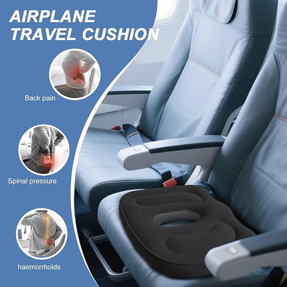 Travel Cushion,Air Seat Cushion,Evolution Cushion Portable & Lightweight Inflatable Seat Cushion - Ideal for Airplane Chairs, School Bleachers, Stadium Seats, and Wheelchairs