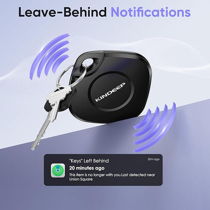 Air Tracker Tag 4 Pack: Bluetooth Item Finder with Apple Find My APP (iOS Only), Item Locator for Keys Finder, Luggage Tracker, Bags Wallets Pets Tracking, IP67 Waterproof Smart Tag