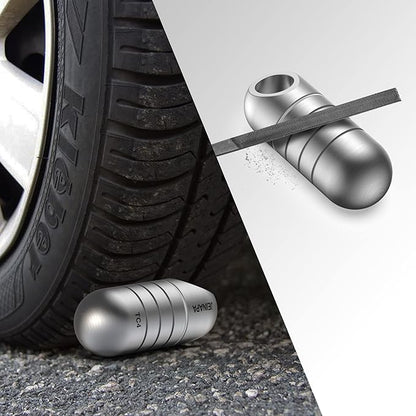 Small Pill Holder Keychain, JEINAPA Titanium Waterproof Mini Portable Pocket Pill Case Travel Pill Container, Nitroglycerin Tiny Metal Pill Box Pill Organizer for Outdoor Camping (Large, Style 3)