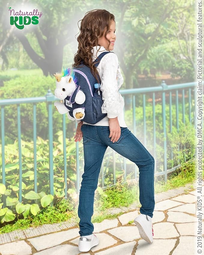 Naturally KIDS Unicorn Toys for Girls Age 4-6, Gifts for 5 Year Old Girls, Toddler Unicorn Backpack