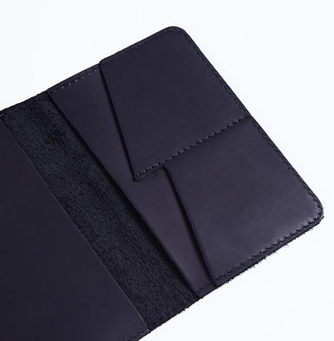 INCARNE US Leather Passport Holder for Travel - Passport Case - Passport Wallet for Men - Passport Cover for Women Sleeve Protector - Travel Essentials Vacation Luggage Travel Gifts - Vintage Black
