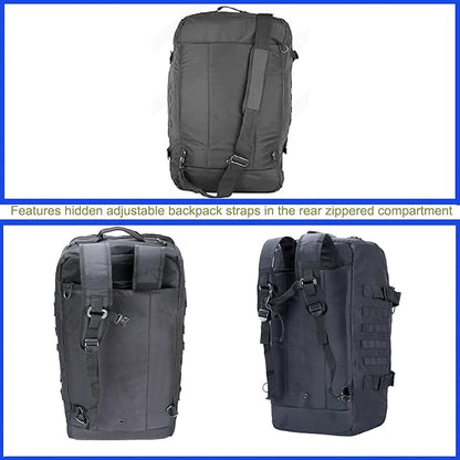 Greencity Travel Duffel Bag for Weekend Overnight Bag Waterproof Small Large for Men Women 30L 45L 85L Black