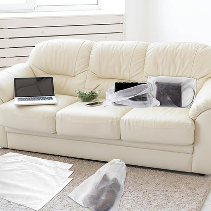 100pcs Dust Bags for Purses Storage Bags for Handbags Drawstring Purse Covers for Dust and Storage 15.7in x 18.89in Breathable Non-woven Fabric Storage Pouch String Bag Travel Shoe Dust Bags