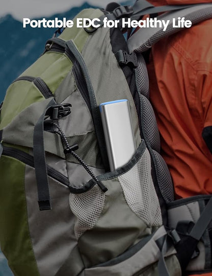 VAYDEER Metal Weekly Pill Organizer – Moisture-Proof Travel Pill Organizer with Built-in Desiccant Chamber and Airtight Lids – Large-Capacity Pill Box for Vitamins, Medicines & Supplements(Sliver)