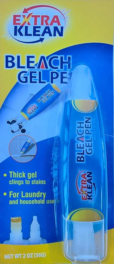Bleach Gel Stain Remover Pen – Travel Size Toiletry for Clothing, Instant Spot Cleaner, Travel Essentials & Accessories
