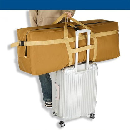 Arxus Large Duffel Bag, Waterproof Carry on Weekend Overnight Storage Bag over Luggage for Airline, Travel, Camping, Moving