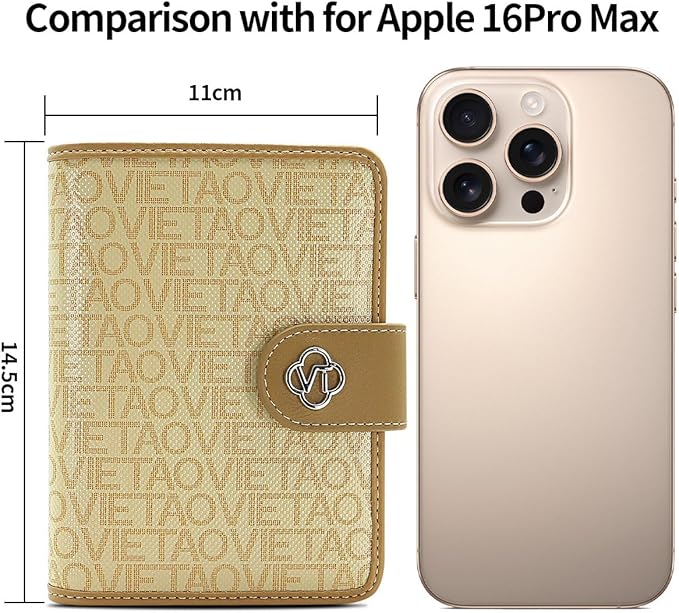 Passport Holder Wallet Bag with AirTag Holder, Card Slots and Passport Solt Ticket Cash Solt, Photo Solt Sim Card Pen Slot.Apricot