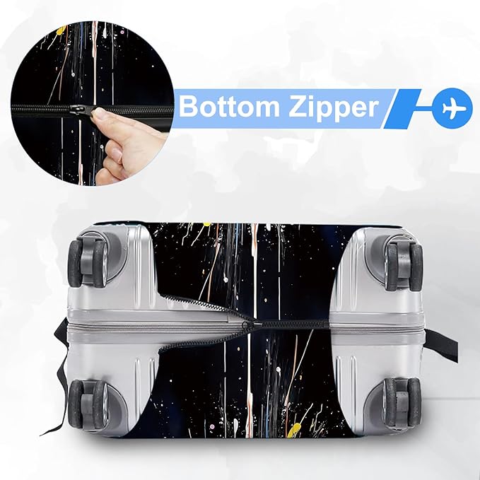 ANNA QUEEN Travel Luggage Cover Suitcase Protector Suitcase Cover Anti-Scratch,Stretchable Bag Cover Washable Durable Polyester