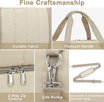 IBFUN Weekender Bags for Women, Travel Duffle Bag with Shoe Compartment Carry on Weekender Overnight Duffel for Weekend Travel Business Trip 3PCS