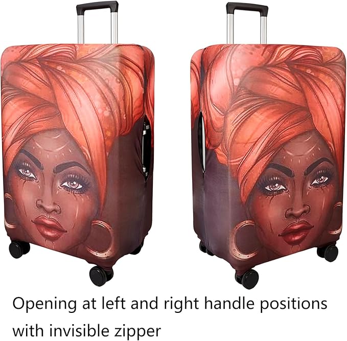 WUJIAONIAO Travel Luggage Cover Baggage Suitcase Cover Protector Skins 18-32 Inch (Brown A10, XL (for 29-32 inch luggage))