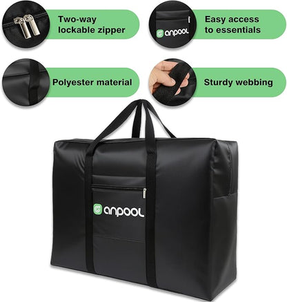 Foldable Travel Duffel Bag – Lightweight & Large Capacity Weekender Gym Luggage – Waterproof, Carry-On Duffel for Men & Women – Compact Foldable Overnight Bag For Weekend Trips/Gym/Flight