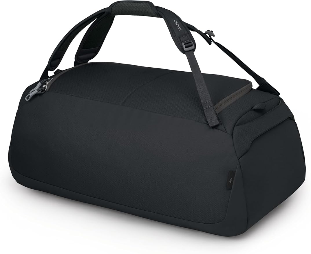 Osprey Daylite 60L Duffel Backpack - Convertible Everyday Duffel Bag for Gym, Commute, and Travel, Black