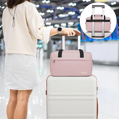 Kono Travel Duffel Bag 14L Under Seat Carry-on Bag Sports Tote Gym Bag Weekender Overnight Bags 13.78"x7.87"x7.87" Pink