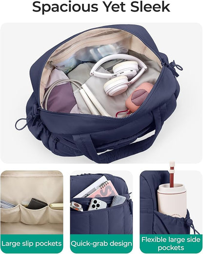 BAGSMART Gym Bag for Women, Duffle Bag for Travel with Wet Pocket, Lightweight Carry on Weekender Duffel, Water Resistant