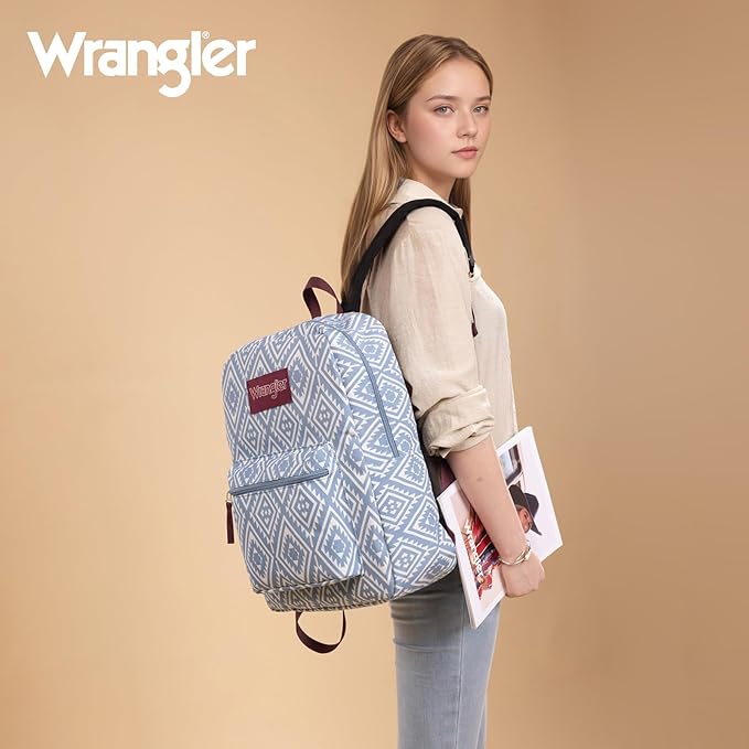 Montana West Wrangler Lightweight Backpack for Women Water Resistant 800D Casual Daypack for College, Commute, Travel & Gym