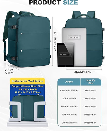 coofay Large Vacuum Backpack Travel with Pump Vacpack Travel Backpack with Vacuum System Compression Backpacks for Travel Easy Vac Pack Carry on Luggage