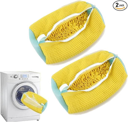 2-Packs Shoe Washing Bag for Washing Machine,Laundry Shoe Bag for Washer and Dryer Reusable Shoe Cleaning Bag