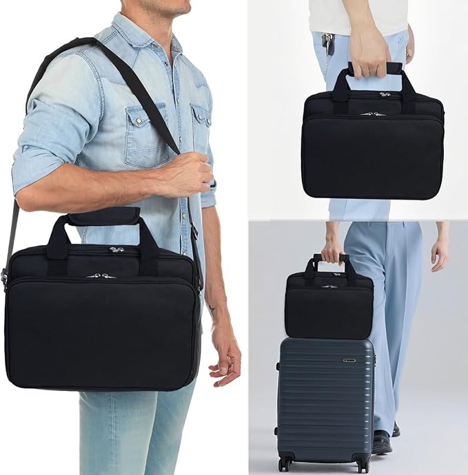 Barber Tool Bag, 13.9 * 3.94 * 11.02in Travel Case for Hair Clippers Hair Trimmer Storage Organizer Portable Clipper Case Barber Supplies Organizer Bag for Combs Clipper guards Men Razor Guard