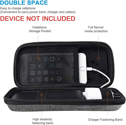 Powerbank Hard Drive Case Compatible with Anker Power Core 26800mAh/ PowerCore +26800mAh, RAV Power 26800/20100/20000mAh, ROMOSS 30000mAh, Miady 10000/15000mAh (Medium-Light Grey)