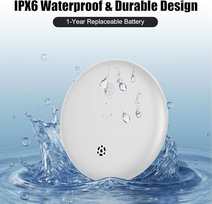 2 Pack Item Finder Works with Apple Find My (iOS Only), Bluetooth Tracker with Keychain & Case, Luggage Locator, Tracking Tags, Anti-Lost Device for Keys, Wallets, Bags, Pets (2 Pack-White)