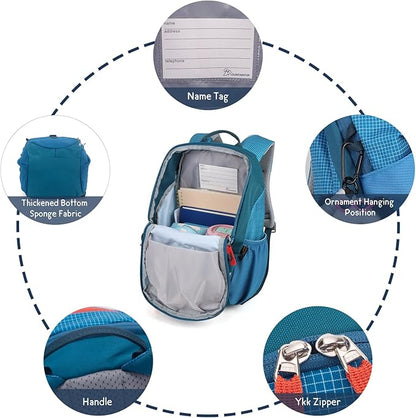 MOUNTAINTOP Kids Backpack 12L Toddler Hiking Backpack,Kindergarten Preschool Daypack for Boys Girls