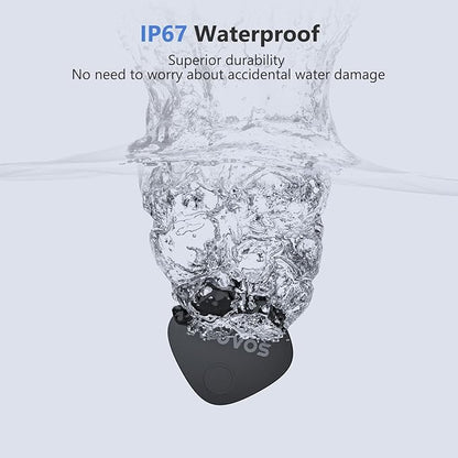 ATUVOS 2025 New Upgraded Dual System Air Tracker Tags-2 Pack, Compatible with iOS Apple Find My & Android Google Find Hub APP (Not for Huawei), Bluetooth Tracker for Keys, Luggage, Backpack, Suitcases