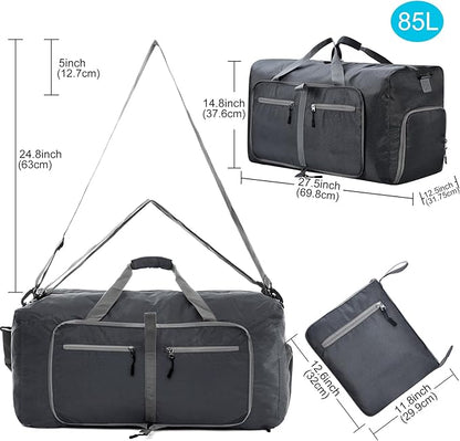 Felipe Varela Duffle Bag with Shoes Compartment and Adjustable Strap,Foldable Travel Duffel Bags for Men Women,Waterproof Duffel Bags