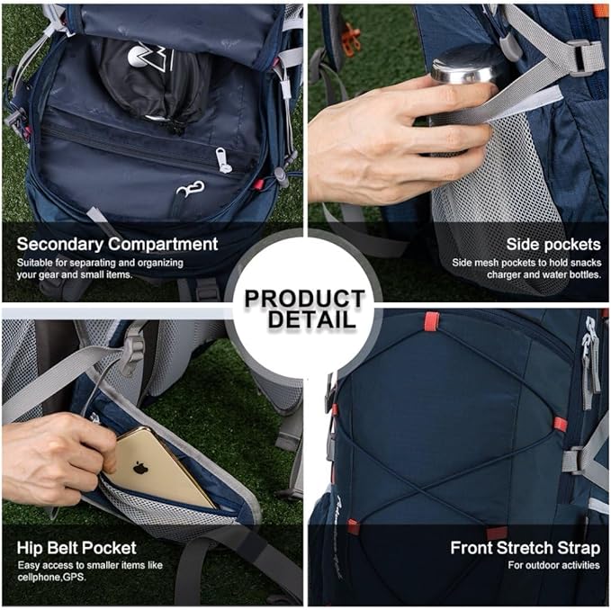 MOUNTAINTOP 25L/40L Hiking Backpack,Lightweight Travel Backpack for Men Women Outdoor Backpacking, Camping