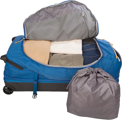 Eddie Bauer Expedition 34 Duffel 2.0 - Lightweight Travel Luggage Made From Rugged Polycarbonate and Nylon, True Blue