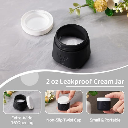 INSFIT Silicone Travel Bottles Set, 6 Pack Travel Size Toiletries, Leakproof Travel Bottles for Toiletries, Travel Accessories for Women, Airplane Travel Essentials, Travel Containers for Toiletries