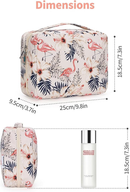 Narwey Small Hanging Travel Toiletry Bag for Women, Travel Bag for Toiletries, Makeup Bag Organizer Cosmetic Bags Make Up Bags for Girls